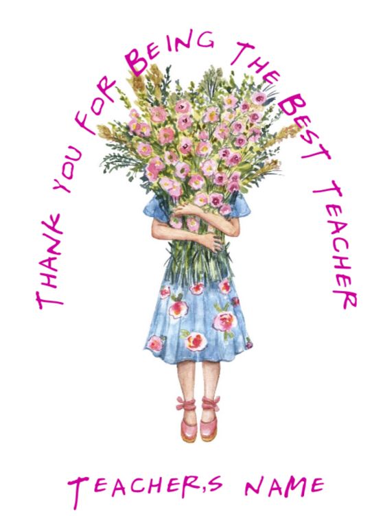 Personalised Thank You Teacher Cards