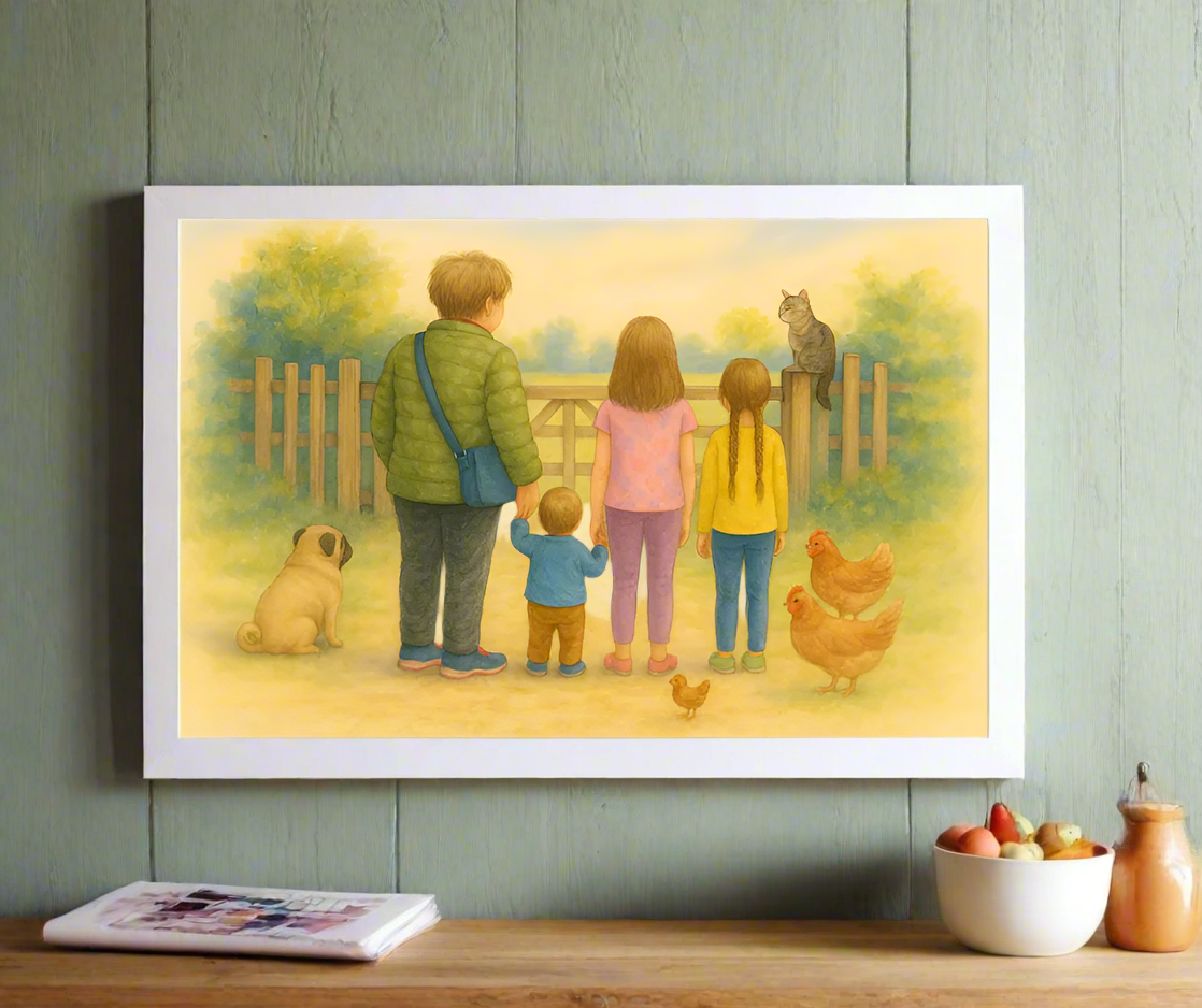 Personalised Watercolour Style Print