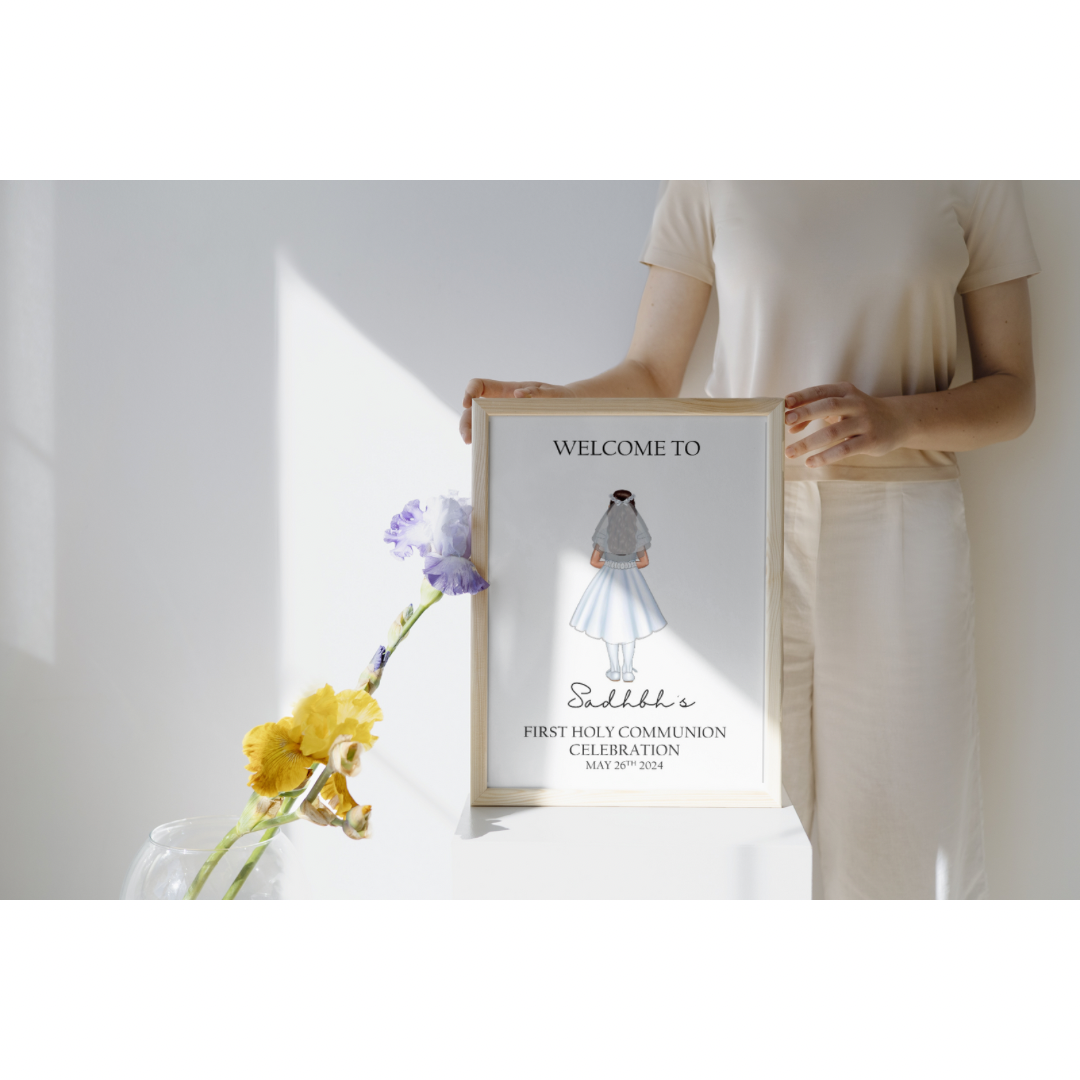 Personalised First Holy Communion Welcome to the Celebration Print