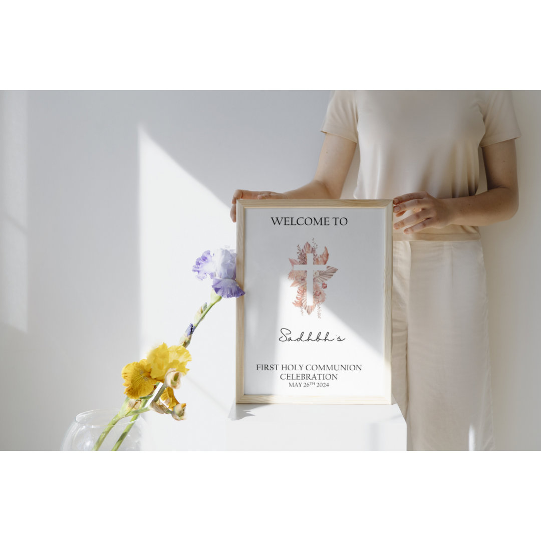 Personalised First Holy Communion Welcome to the Celebration Print