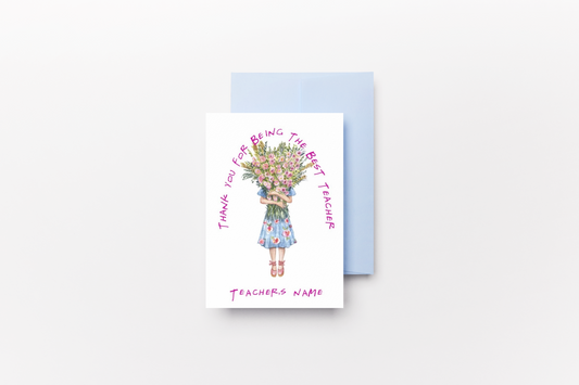 Personalised Thank You Teacher Cards