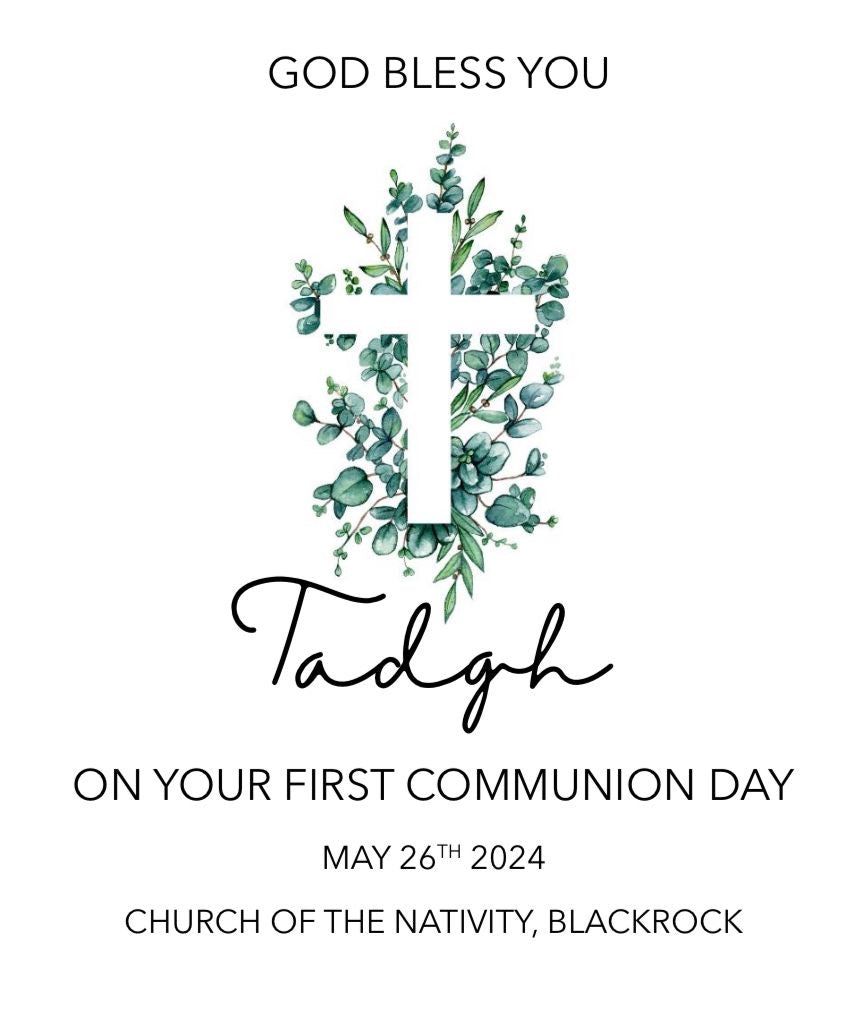 Personalised First Holy Communion Candle