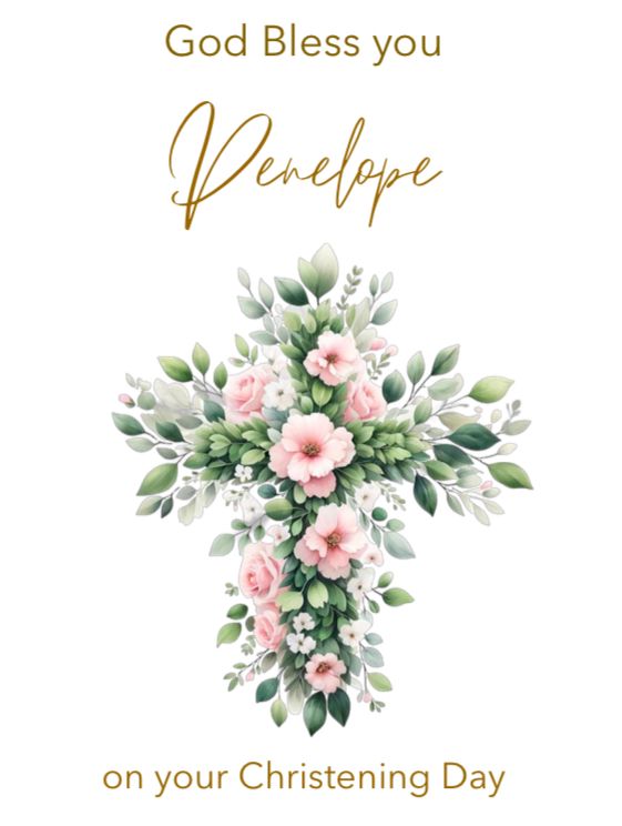Personalised Baptism Card (FREE P&P)