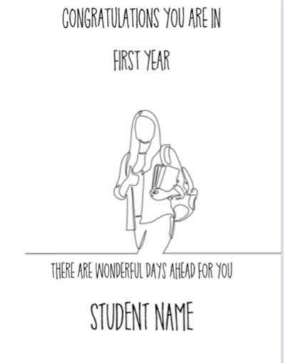 First Day of School Card (inc. P&P)