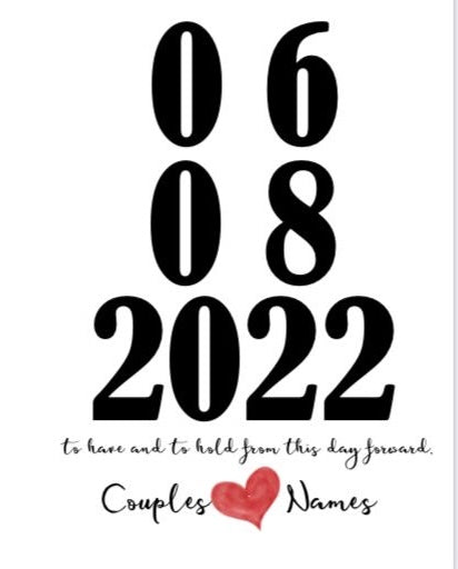 Personalised Congratulations on your Wedding Day