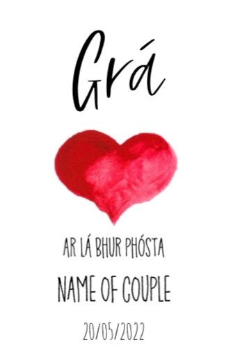 Personalised Congratulations on your Wedding Day