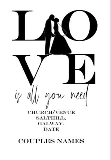 Personalised Congratulations on your Wedding Day