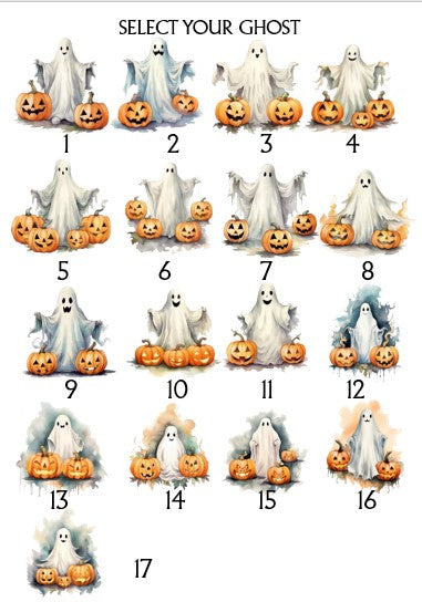 Personalised Halloween Ghost Print