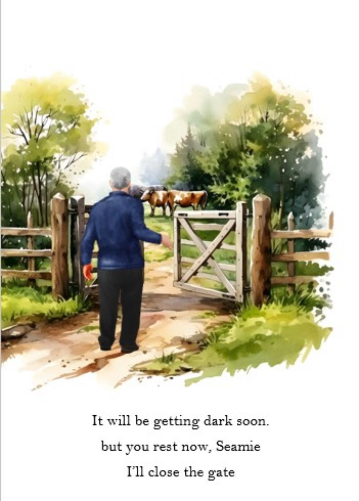 Personalised Watercolour Style Print