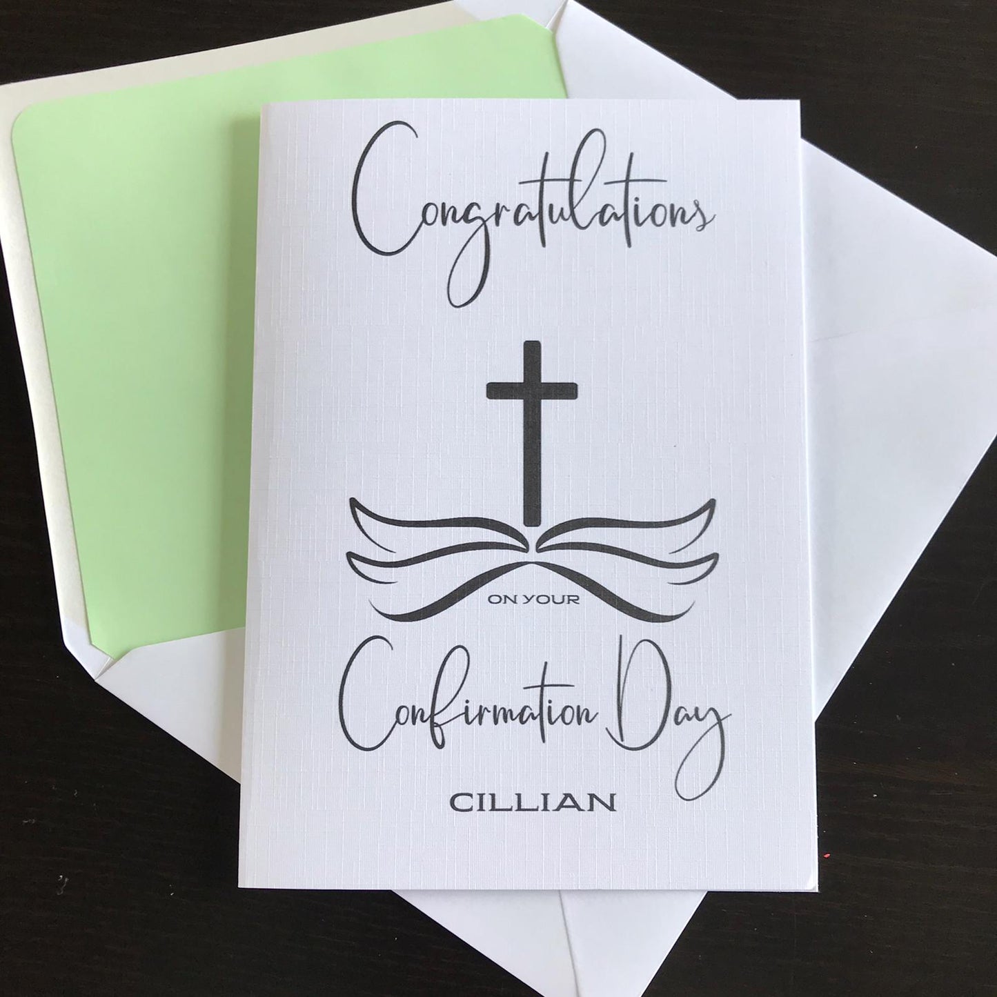 Personalised Confirmation Card (FREE P&P)