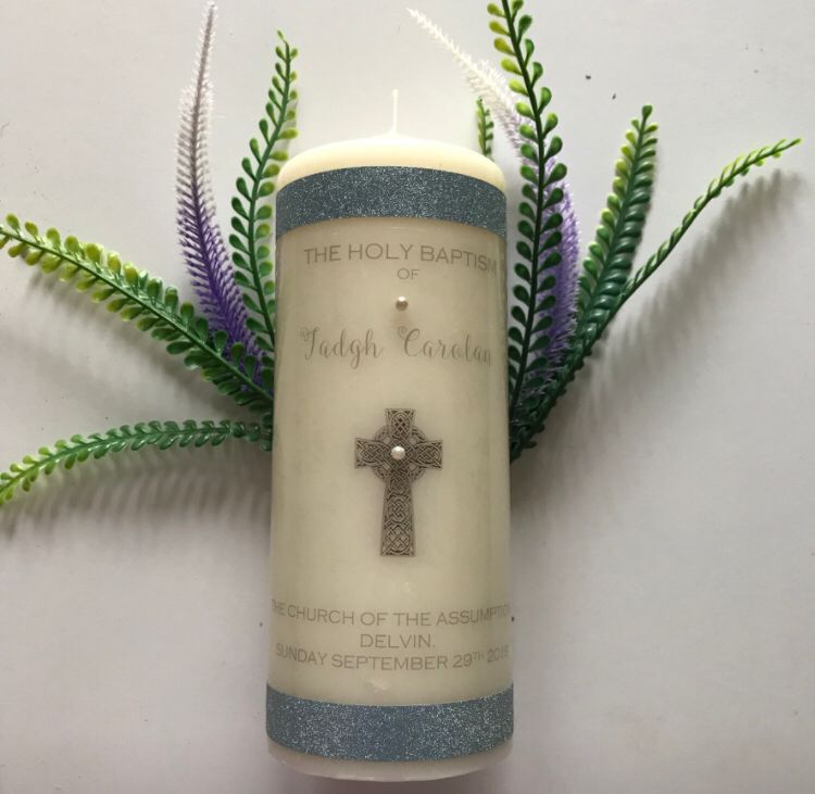 The “Tadgh” style Personalised Candle (inc. P&P)