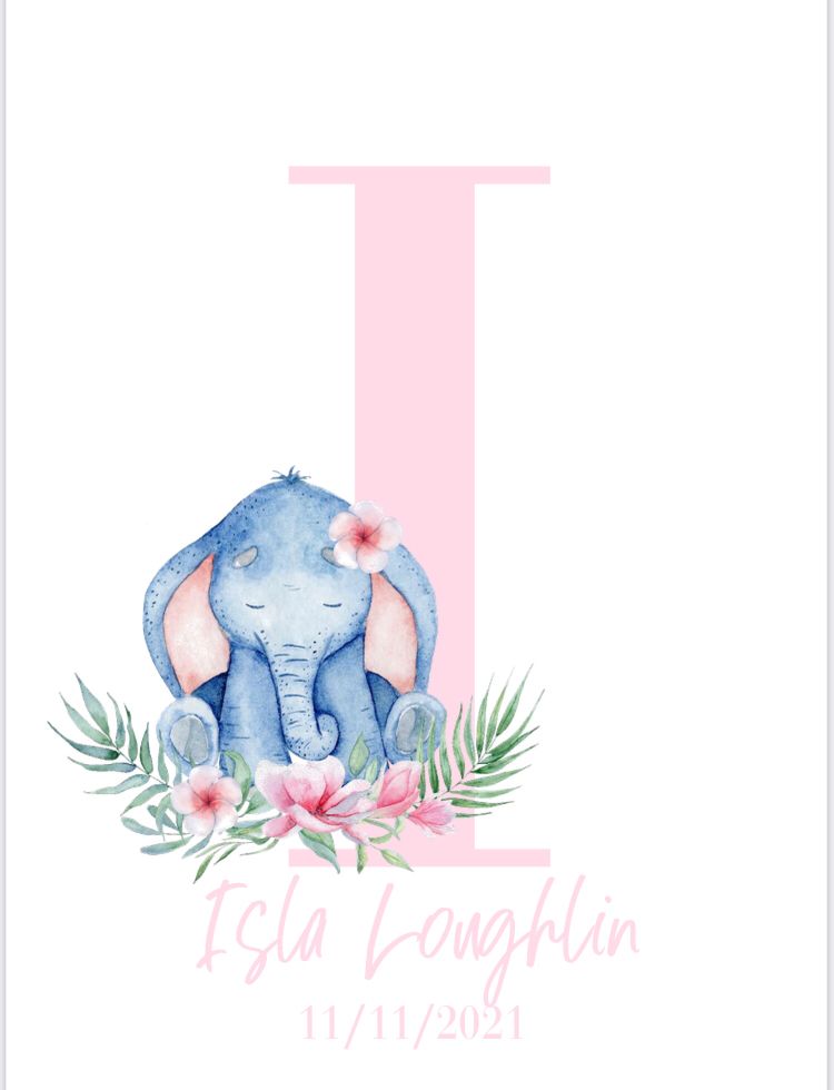Nursery Print A5/A4/A3 Framed/Unframed (inc. P&P)