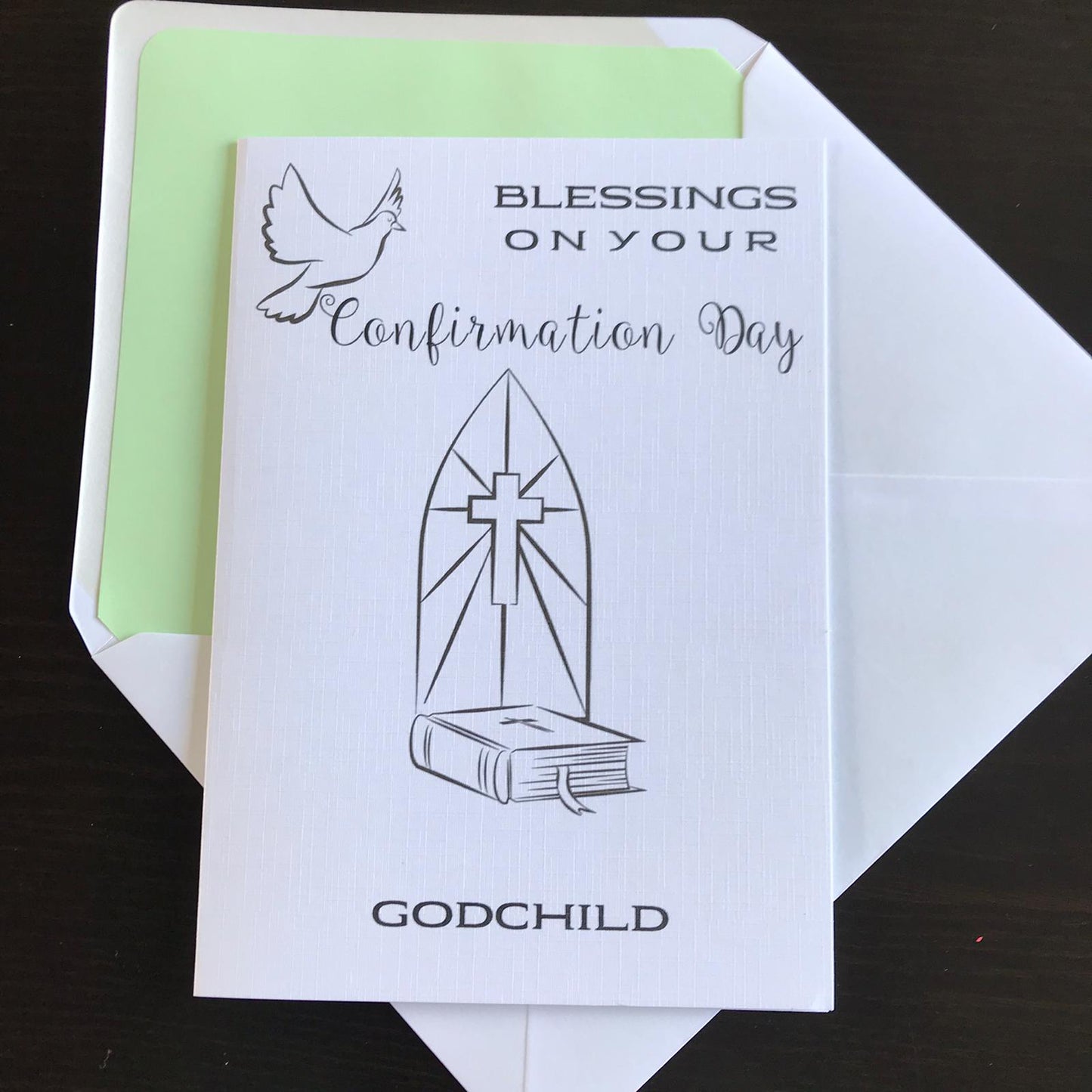 Personalised Confirmation Card (FREE P&P)