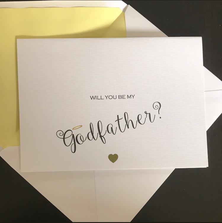 Personalised Godfather Card (inc P&app)