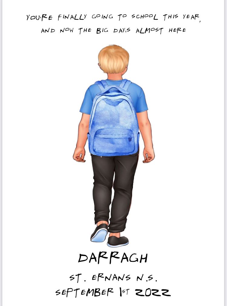 First Day of School Card (inc. P&P)