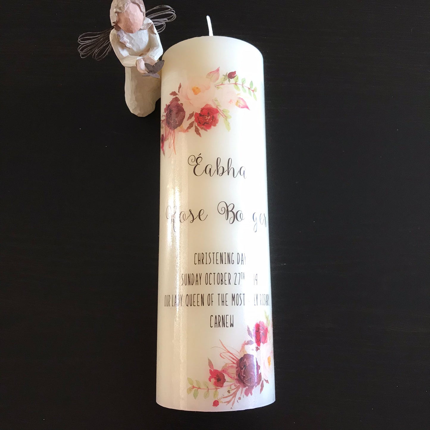 The “Eabha” style Personalised Candle (inc. P&P)