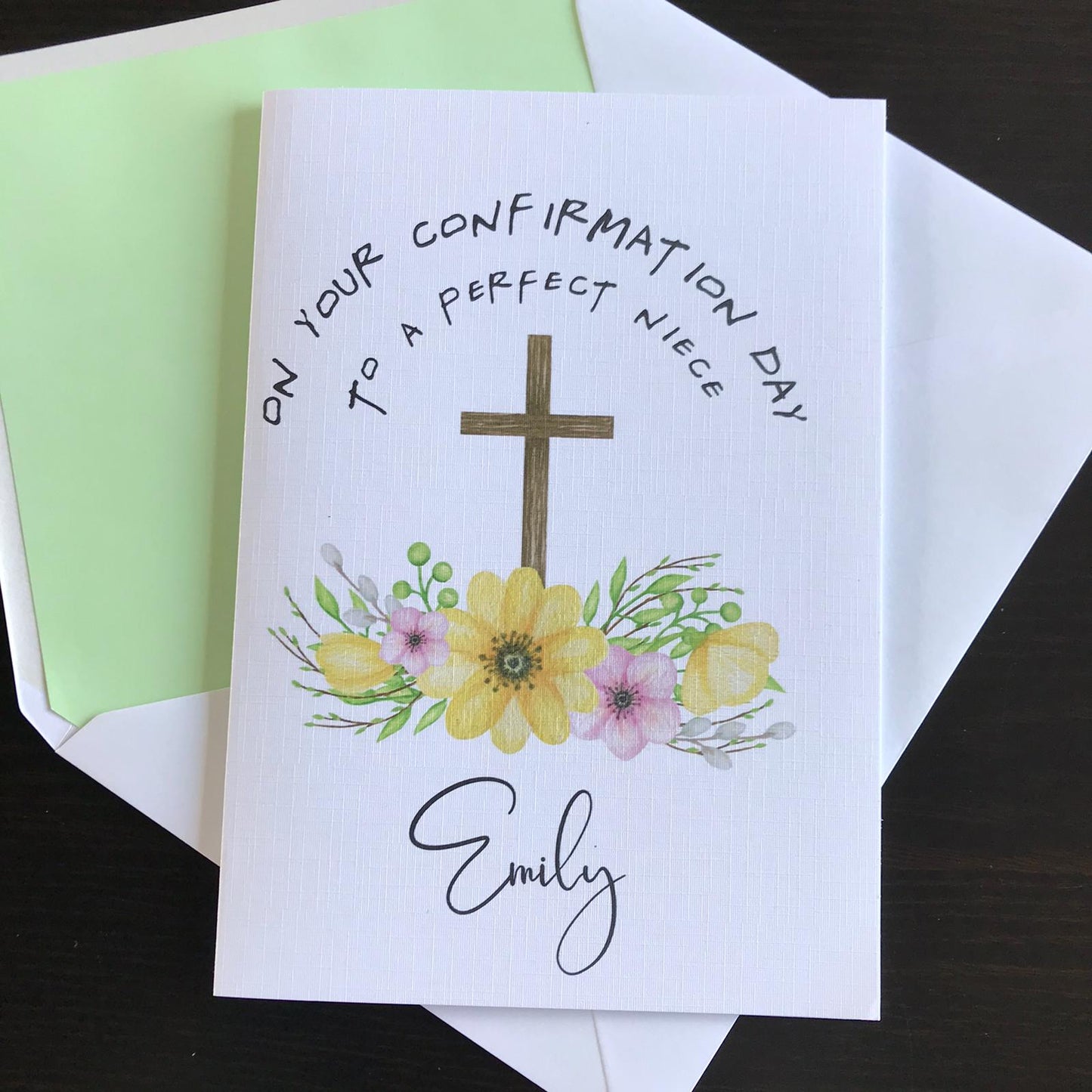 Personalised Confirmation Card (FREE P&P)