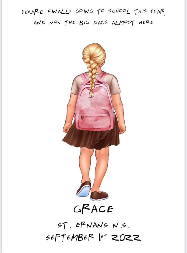 First Day of School Card (inc. P&P)