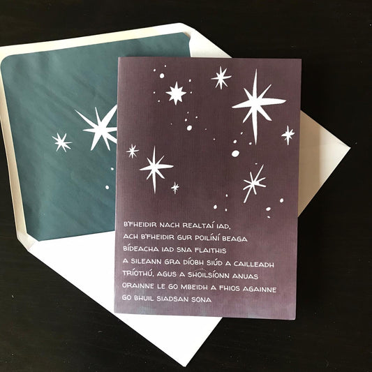 Thinking of You on Mother’s Day Card - as Gaeilge (inc. P&P)