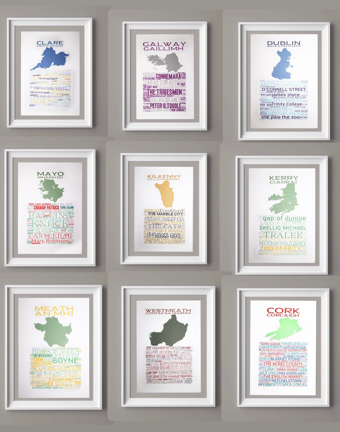 Any County Print, A4 Framed/Unframed (inc P&P)
