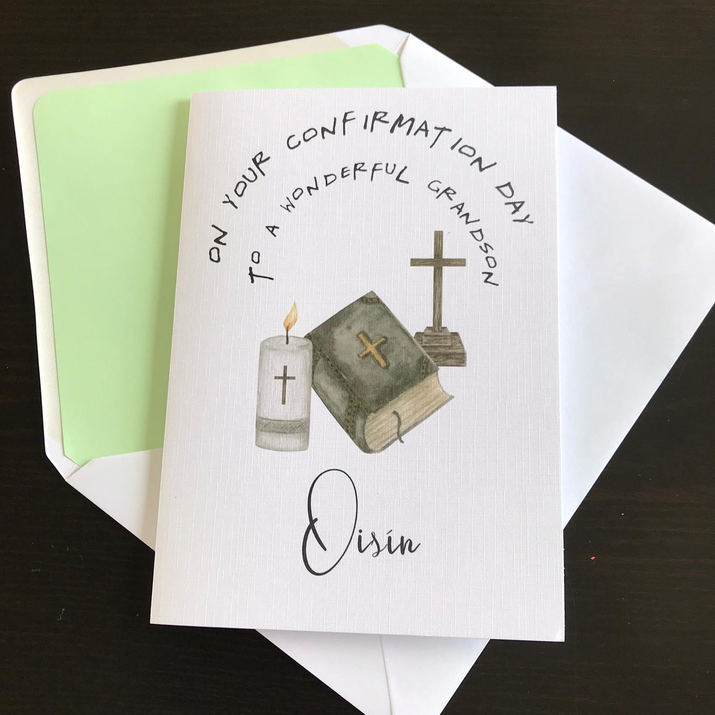 Personalised Confirmation Card (FREE P&P)