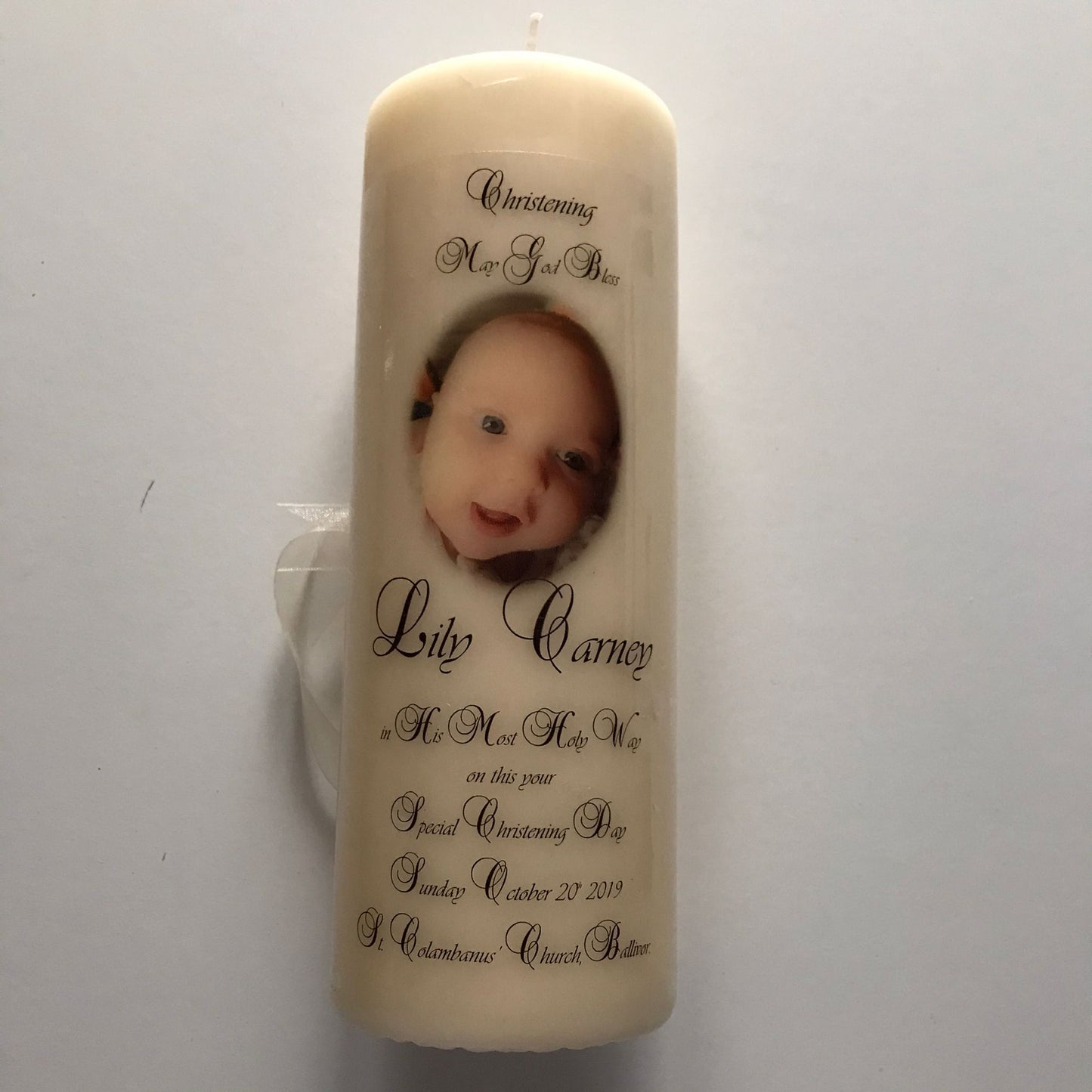 The “Lily” style Personalised Candle (inc. P&P)