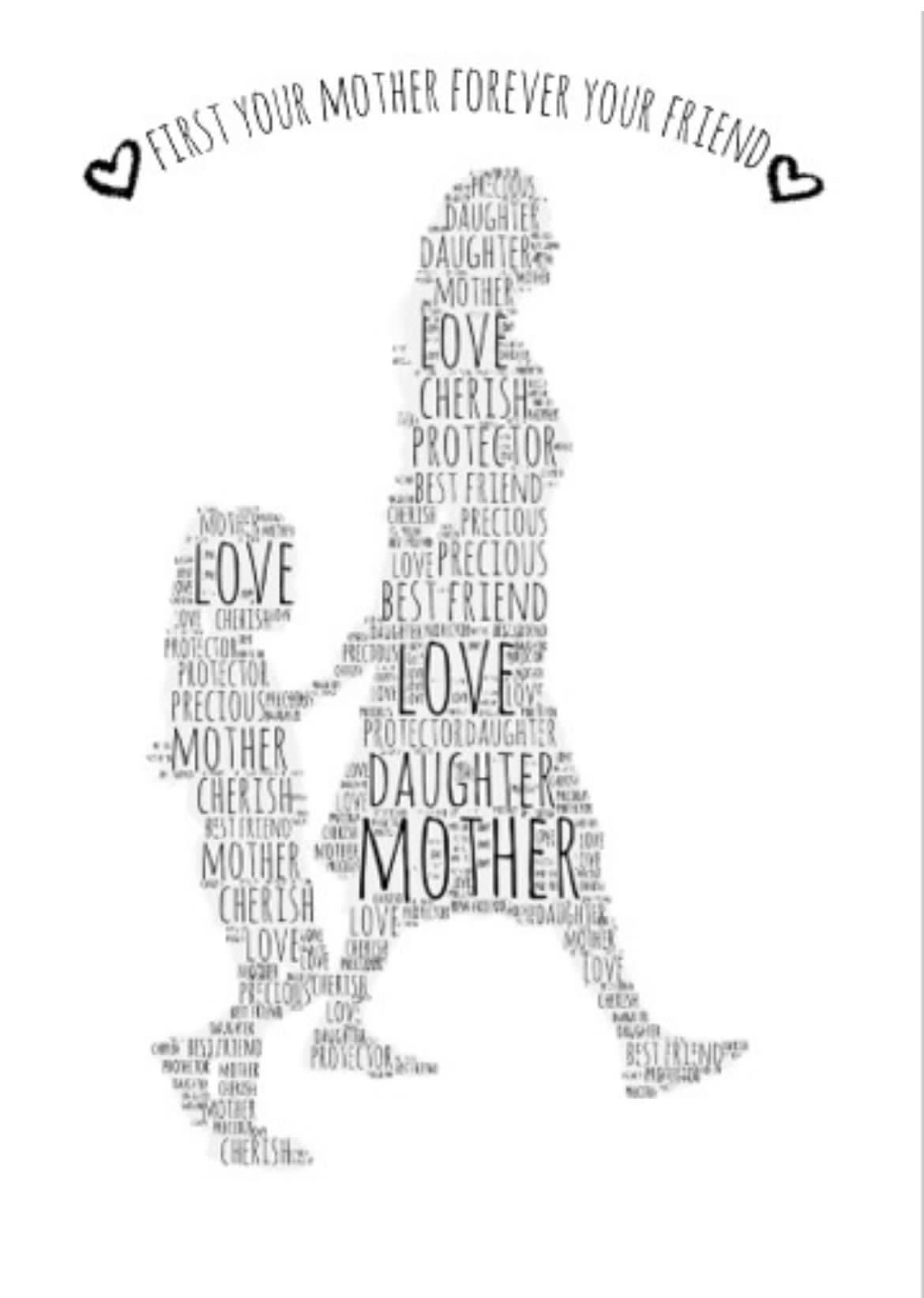 Mothers Day Print A5/A4/A3 Framed/Unframed (inc. P&P)