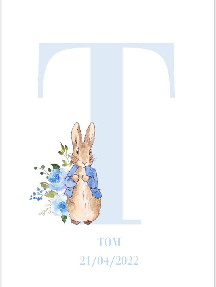 Nursery Print A5/A4/A3 Framed/Unframed (inc. P&P)