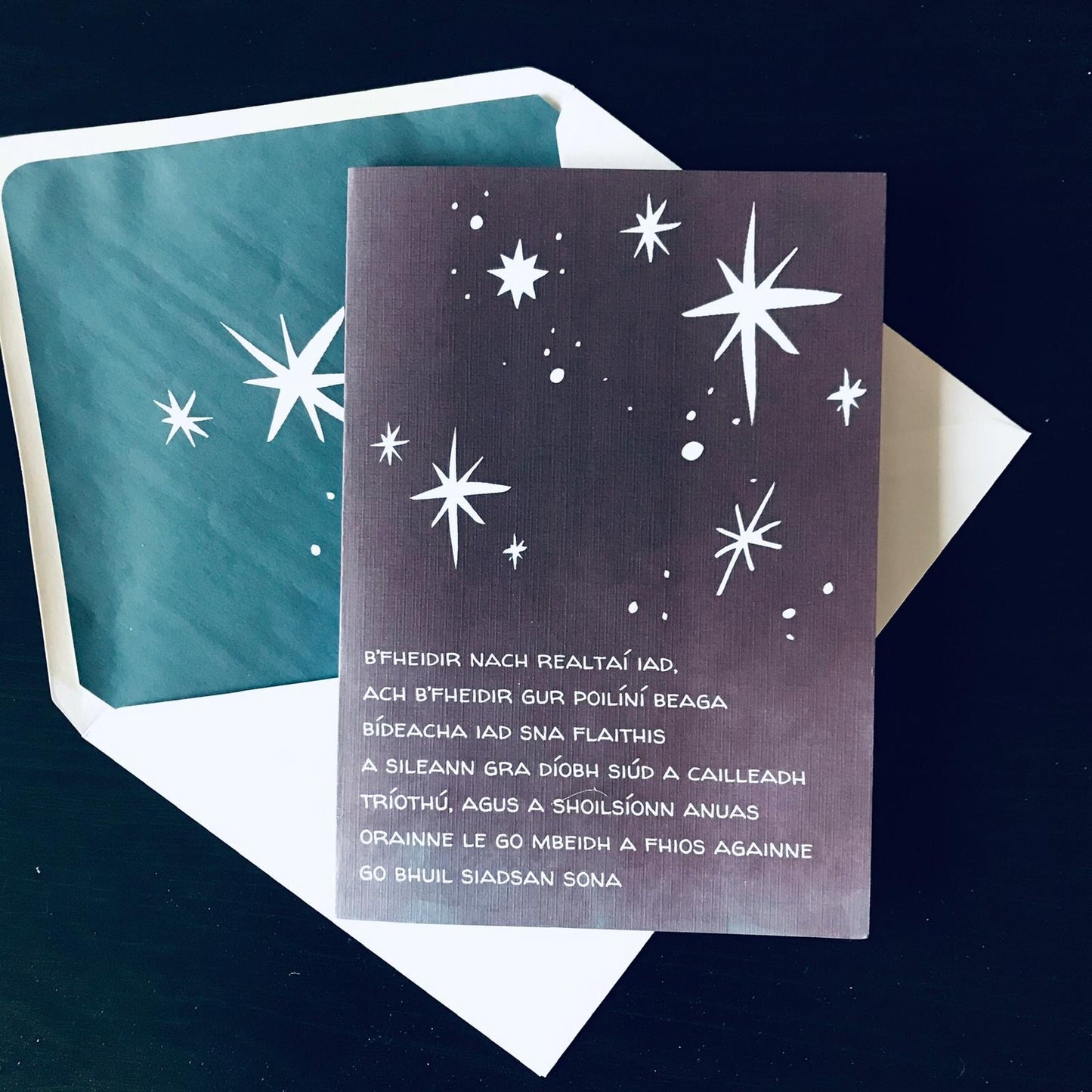 Sympathy Card as Gaeilge (inc. P&P)