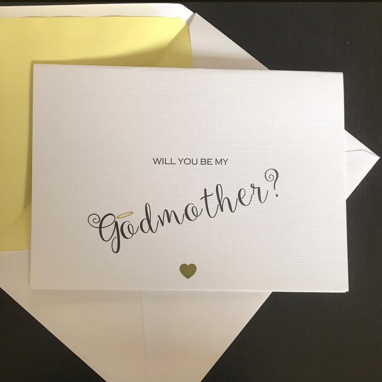 Personalised Godmother Card (inc P&P)