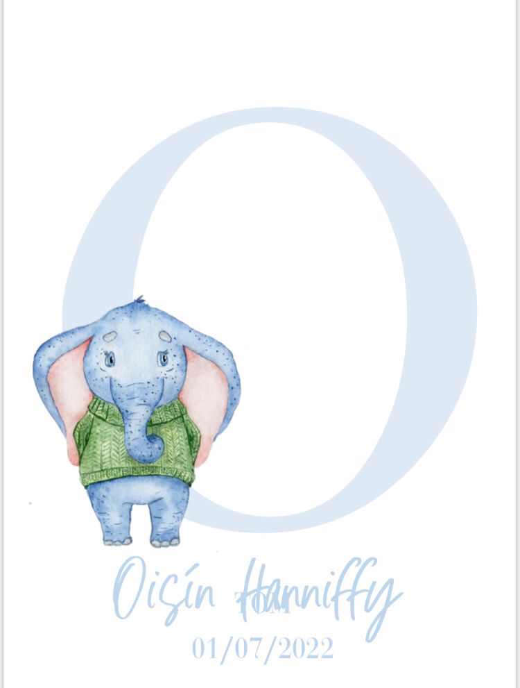 Nursery Print A5/A4/A3 Framed/Unframed (inc. P&P)