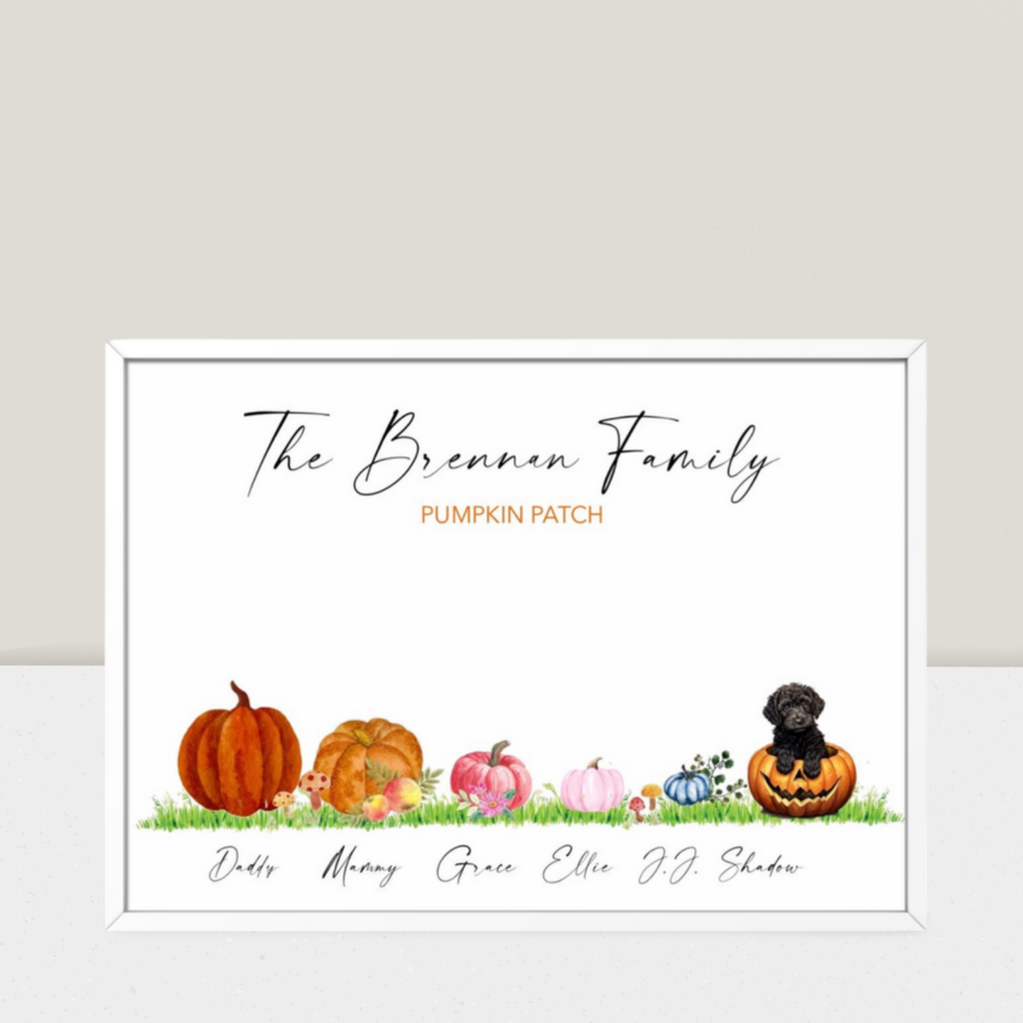Personalised Halloween Ghost Print