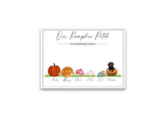 Personalised Pumpkin Patch Print