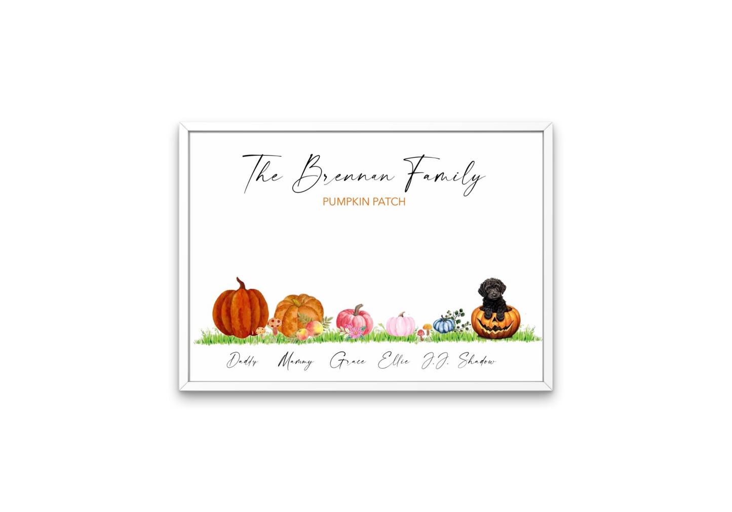 Personalised Halloween Ghost Print