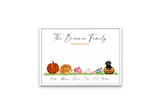 Personalised Halloween Ghost Print