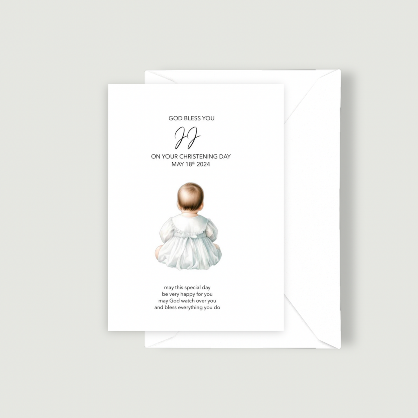 (Copy) Personalised Baptism Card (FREE P&P)