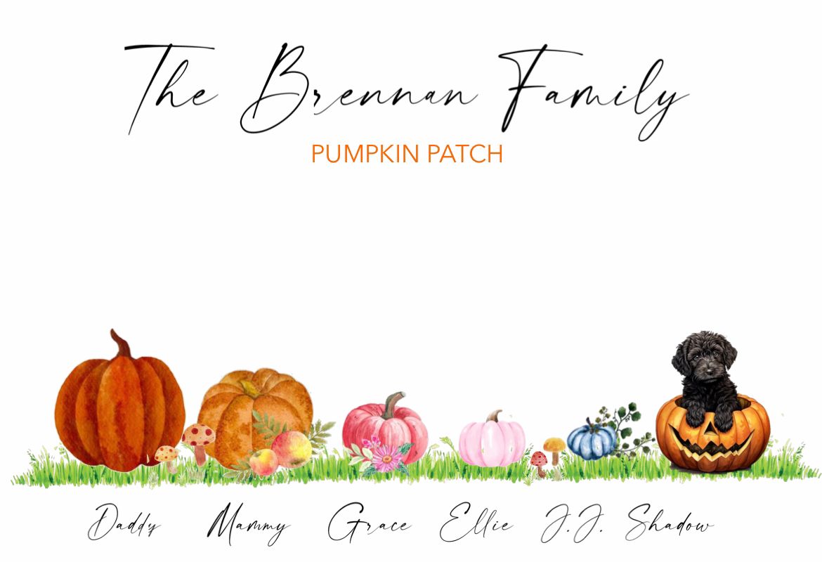 Personalised Halloween Ghost Print