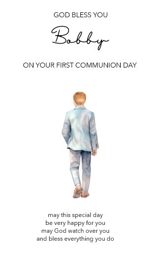 Personalised Communion Card  (FREE P&P)