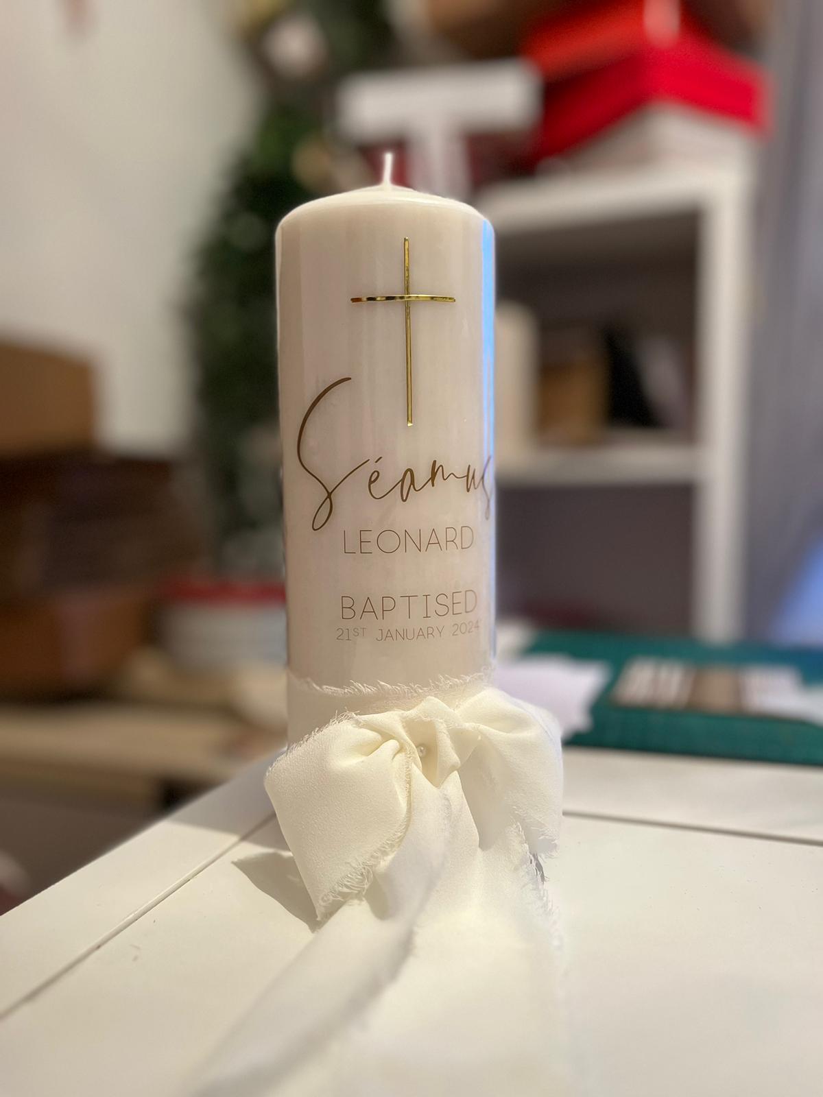The “Shay” style Personalised Candle (inc. P&P)