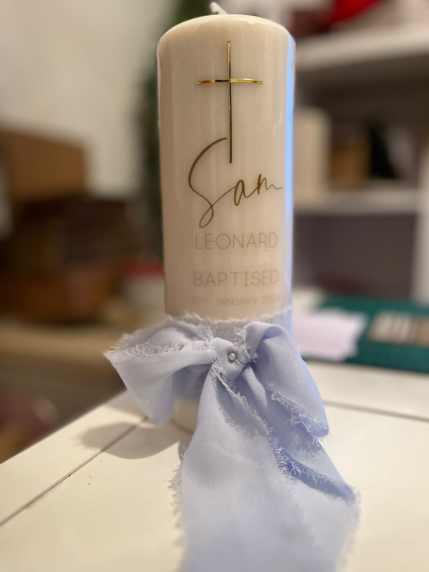 The “Sam” style Personalised Candle (inc. P&P)