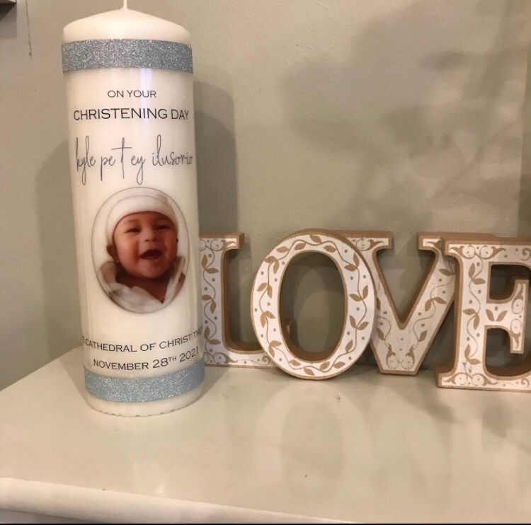 The “Kyle” style Personalised Candle (inc. P&P)