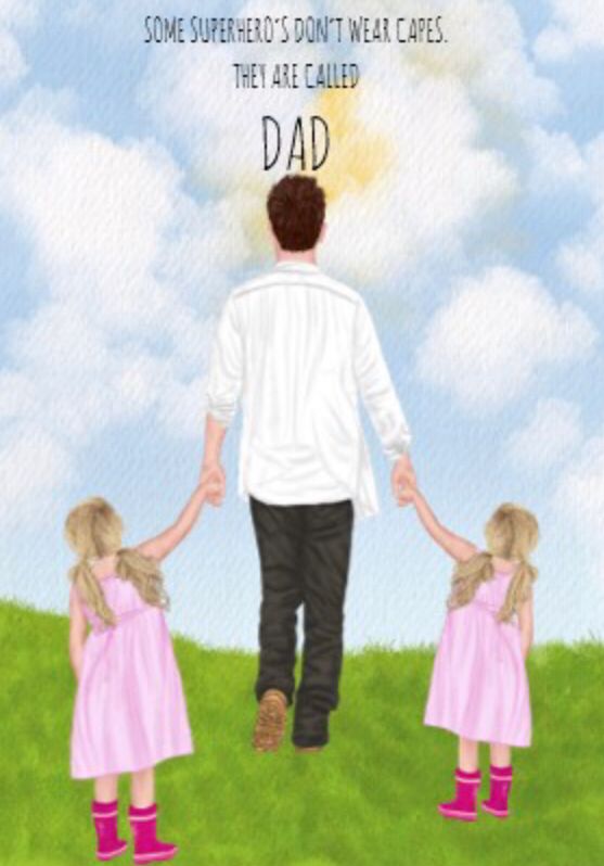 Fathers Day Print A5/A4/A3 Framed/Unframed (inc. P&P)