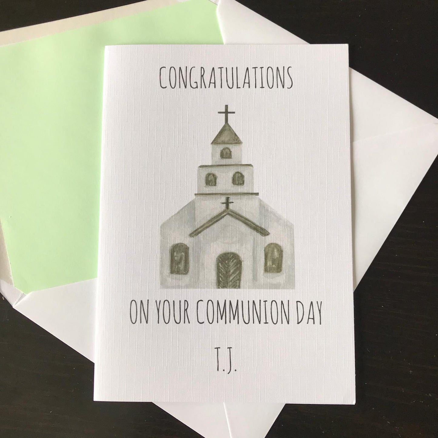 Personalised Communion Card (FREE P&P)