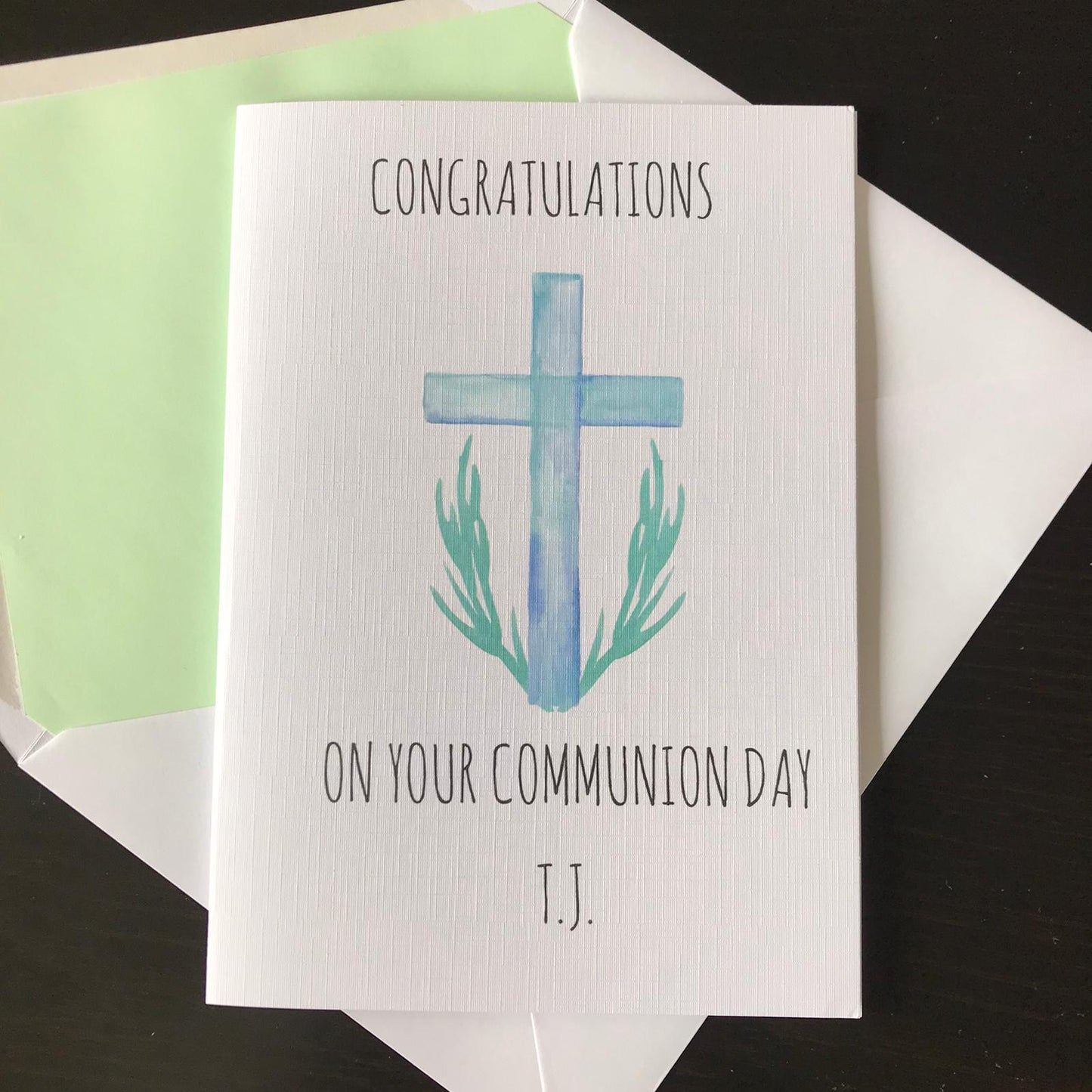 Personalised Communion Card (FREE P&P)