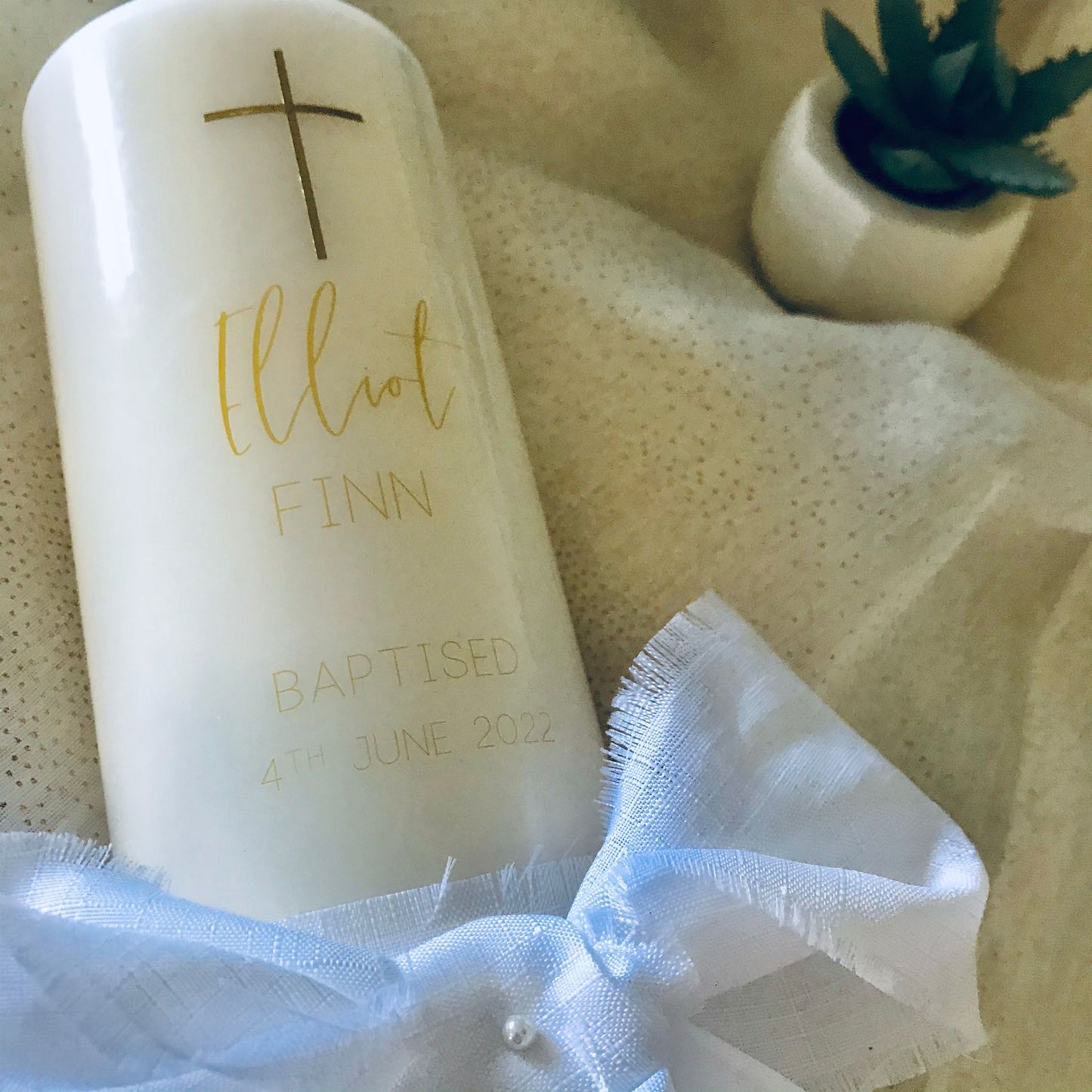 The “Elliot” style Personalised Candle (inc. P&P)